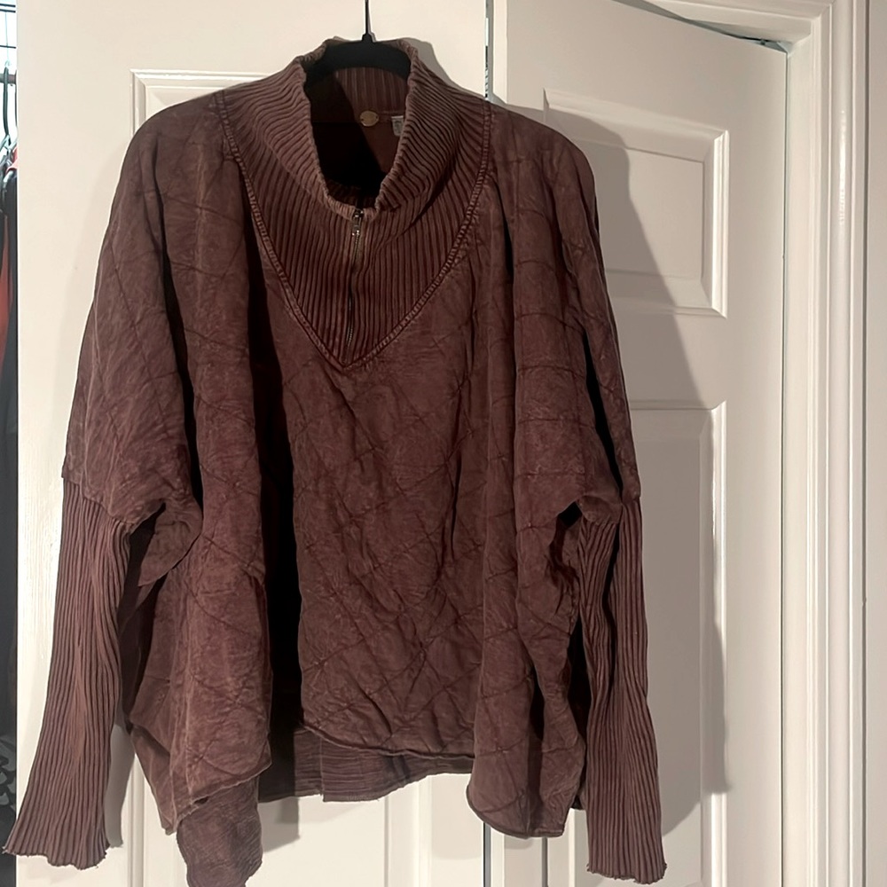 FP One Shiloh sweatshirt in maroon, size XL